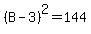 %28B-3%29%5E2=144