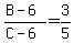 %28B-6%29%2F%28C-6%29=3%2F5