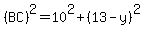 %28BC%29%5E2+=+10%5E2+%2B+%2813-y%29%5E2