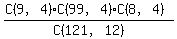 %28C%289%2C4%29%2AC%2899%2C4%29%2AC%288%2C4%29%29%2FC%28121%2C12%29