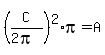 %28C%2F%282pi%29%29%5E2%2Api=A