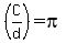 %28C%2Fd%29=pi