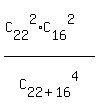 %28C%5B22%5D%5E2%2AC%5B16%5D%5E2%29%2FC%5B22%2B16%5D%5E4