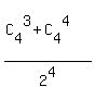 %28C%5B4%5D%5E3+%2B+C%5B4%5D%5E4%29%2F2%5E4