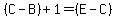 %28C-B%29%2B1=%28E-C%29