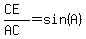 %28CE%29%2F%28AC%29=sin%28A%29