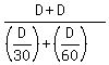 %28D%2BD%29%2F%28%28D%2F30%29%2B%28D%2F60%29%29