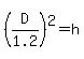 %28D%2F1.2%29%5E2=h