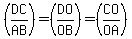 %28DC%2FAB%29=%28DO%2FOB%29=%28CO%2FOA%29