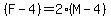 %28F-4%29=2%28M-4%29