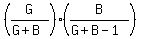 %28G%2F%28G%2BB%29%29%2A%28B%2F%28G%2BB-1%29%29