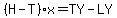 %28H-T%29x=TY-LY