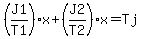 %28J1%2FT1%29%2Ax+%2B+%28J2%2FT2%29%2Ax+=+Tj