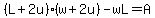 %28L%2B2u%29%28w%2B2u%29-wL=A