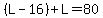 %28L-16%29%2BL=80