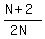 %28N%2B2%29%2F%282N%29