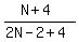 %28N+%2B+4%29%2F%282N+-+2+%2B+4%29