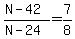 %28N-42%29%2F%28N-24%29=7%2F8