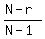 %28N-r%29%2F%28N-1%29