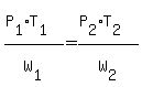 %28P%5B1%5D%2AT%5B1%5D%29%2FW%5B1%5D+=+%28P%5B2%5D%2AT%5B2%5D%29%2FW%5B2%5D