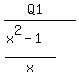 %28Q1%29%2F%28%28x%5E2+-+1%29%2Fx%29