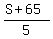 %28S%2B65%29%2F5