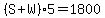 %28S%2BW%295=1800
