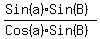 %28Sin%28a%29Sin%28B%29%29%2F%28Cos%28a%29Sin%28B%29%29