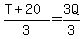 %28T%2B20%29%2F3=3Q%2F3