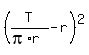 %28T%2F%28pi%2Ar%29-r%29%5E2