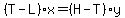 %28T-L%29x=%28H-T%29y