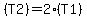%28T2%29+=+2%28T1%29