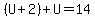 %28U%2B2%29%2BU=14