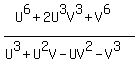 %28U%5E6+%2B+2U%5E3V%5E3+%2B+V%5E6%29%2F%28U%5E3+%2B+U%5E2V+-+UV%5E2+-+V%5E3%29