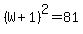 %28W%2B1%29%5E2=81