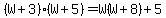 %28W%2B3%29%28W%2B5%29=W%28W%2B8%29%2B5
