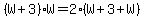%28W%2B3%29W=2%28W%2B3%2BW%29