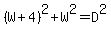 %28W%2B4%29%5E2+%2B+W%5E2+=+D%5E2