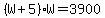 %28W%2B5%29%2AW=3900+