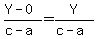 %28Y-0%29%2F%28c-a%29=Y%2F%28c-a%29