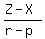 %28Z-X%29%2F%28r-p%29