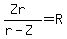 %28Zr%29%2F%28r-Z%29=R