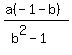%28a%28-1+-+b%29%29%2F%28b%5E2-1%29+