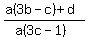 %28a%283b-c%29%2Bd%29%2F%28a%283c-1%29%29
