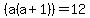 %28a%28a%2B1%29%29=12