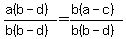 %28a%28b-d%29%29%2F%28b%28b-d%29%29=%28b%28a-c%29%29%2F%28b%28b-d%29%29