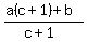 %28a%28c%2B1%29%2Bb%29%2F%28c%2B1%29