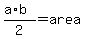 %28a%2Ab%29%2F2=area