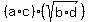 %28a%2Ac%29%28sqrt%28b%2Ad%29%29