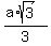 %28a%2Asqrt%283%29%29%2F3